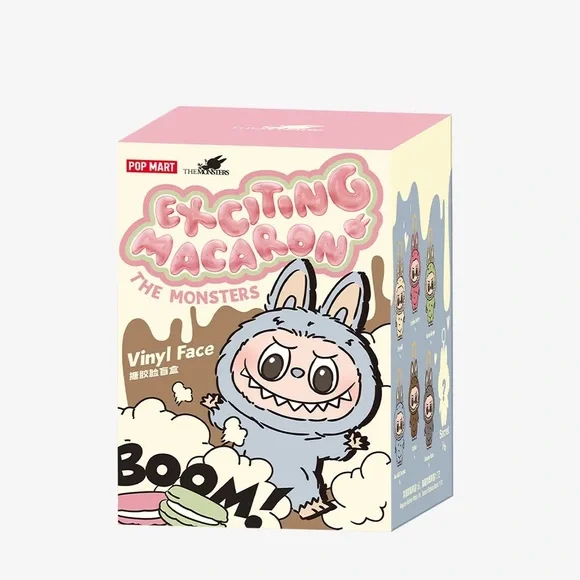 Pop Mart Labubu THE MONSTERS Exciting Macaron Vinyl Face Blind Box single box - Picture 2 of 3